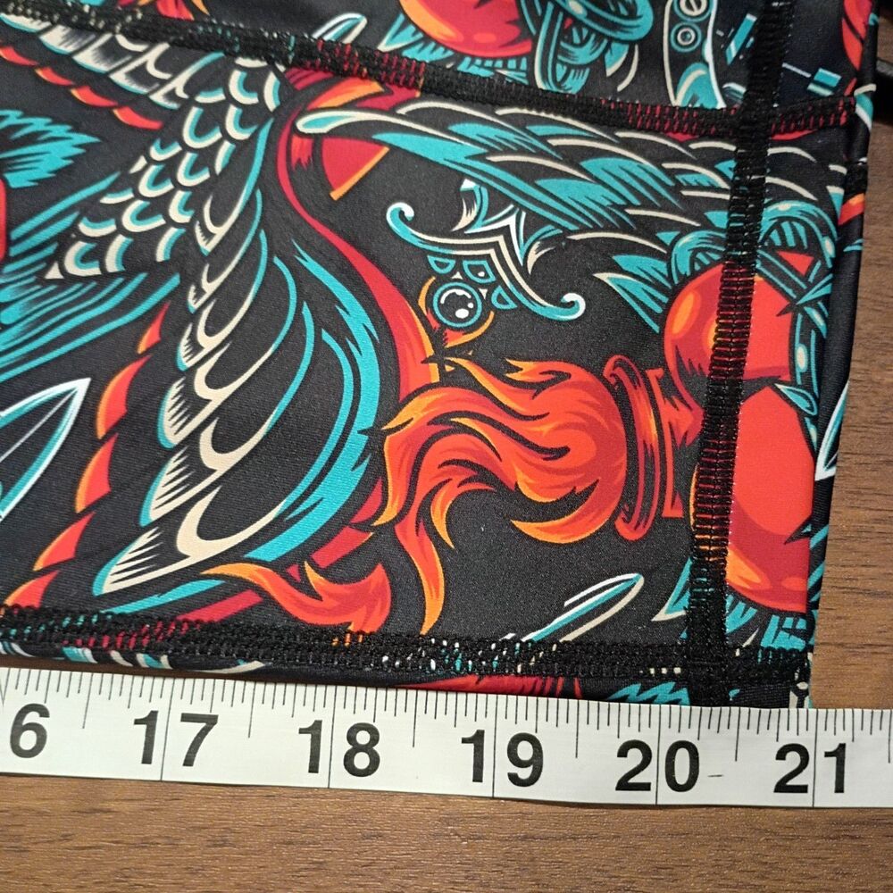 Constantly Varied Gear tattoo rose barbed wire retired leggings - Picture 6 of 7